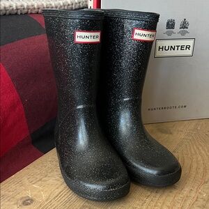 Hunter Kids First Classic Starcloud Glitter Rain Boots